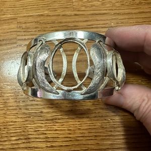 Vintage Silver Plated Cuff Bracelet